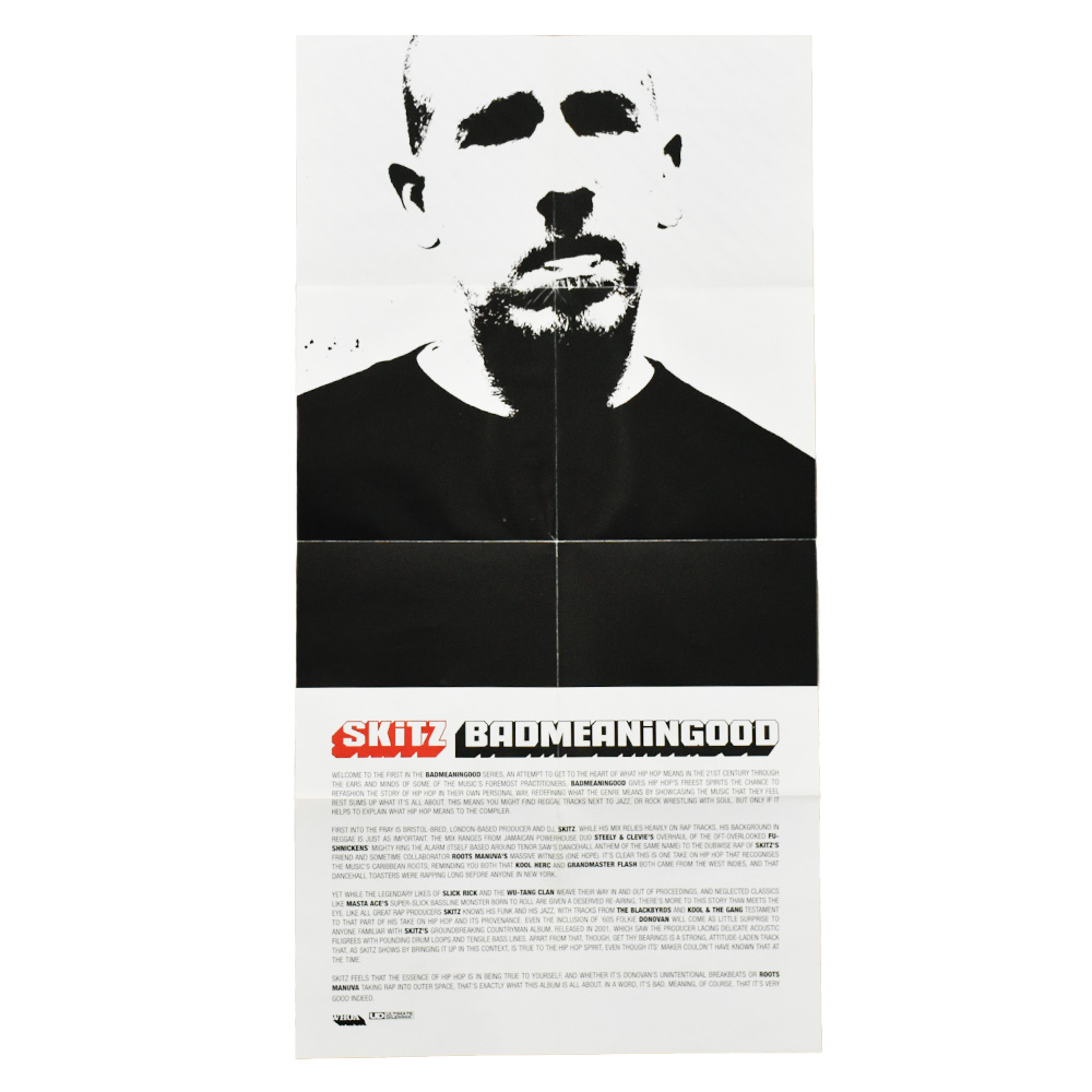 banksy badmeaningood skitz cd showing double sided poster