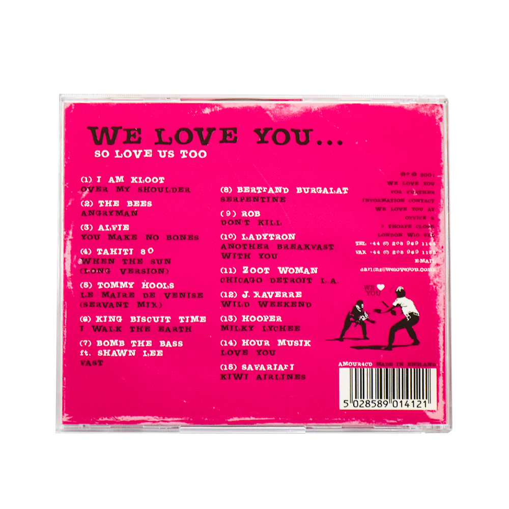 back of banksy we love you so love us too cd