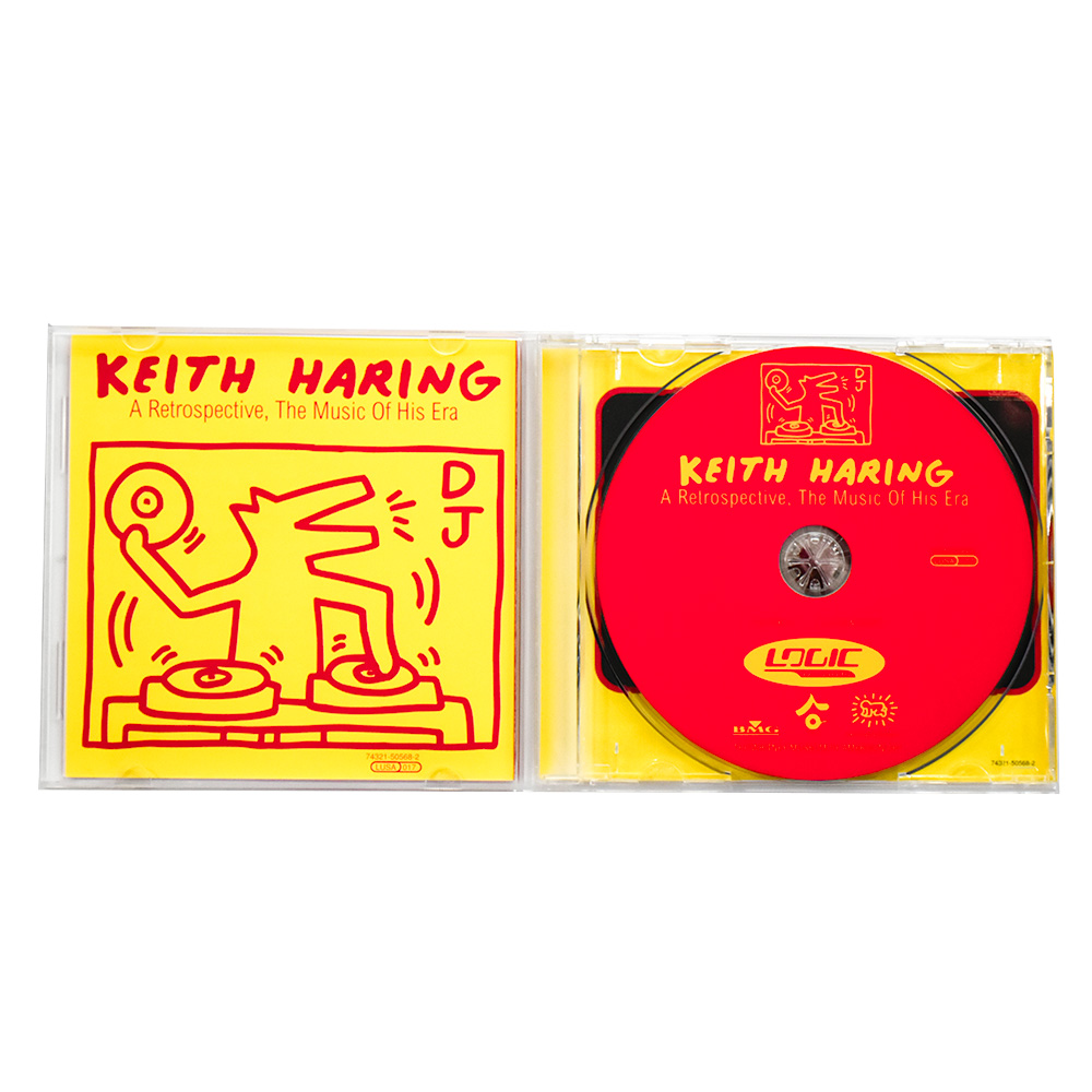 keith haring a retrospective the music of his era cd open to show cd inside cover