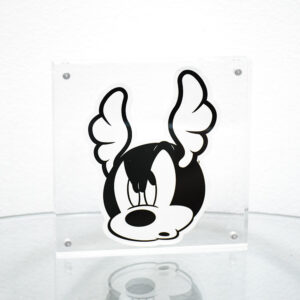 D*Face Cartoon #1 Sticker (Framed)