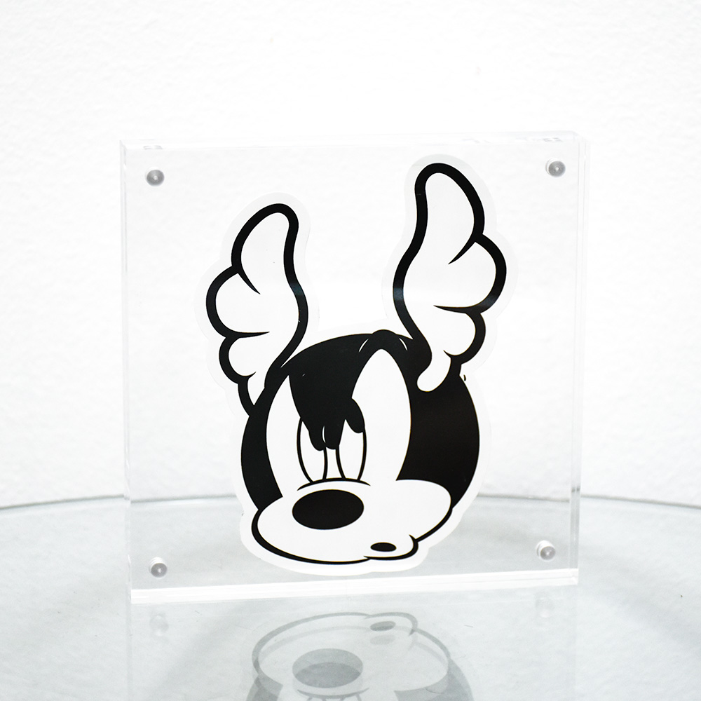 dface cartoon sticker 1 framed