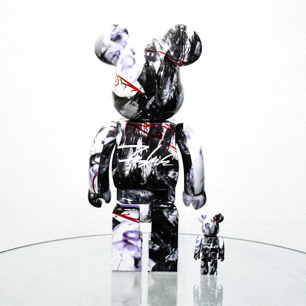 futura bearbrick from back