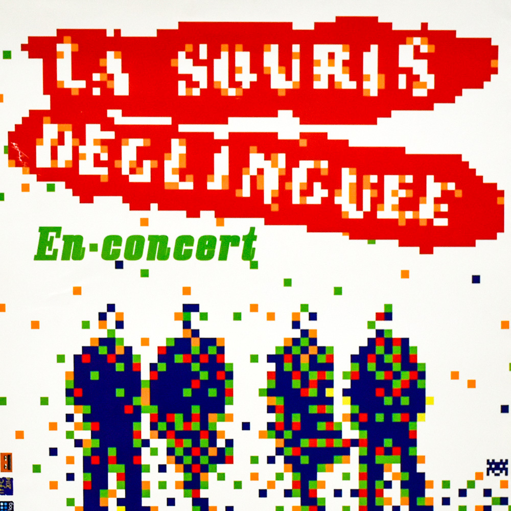 middle of invader la souris deglinguee en concert poster