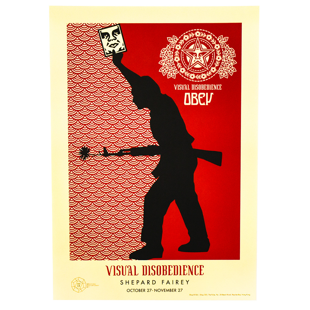 SHEPARD FAIREY Visual Disobedience Exhibition Poster